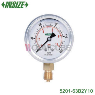 เกจวัดแรงดัน Bourdon INSIZE 5201-63B2Y10 (Liquid Filled)